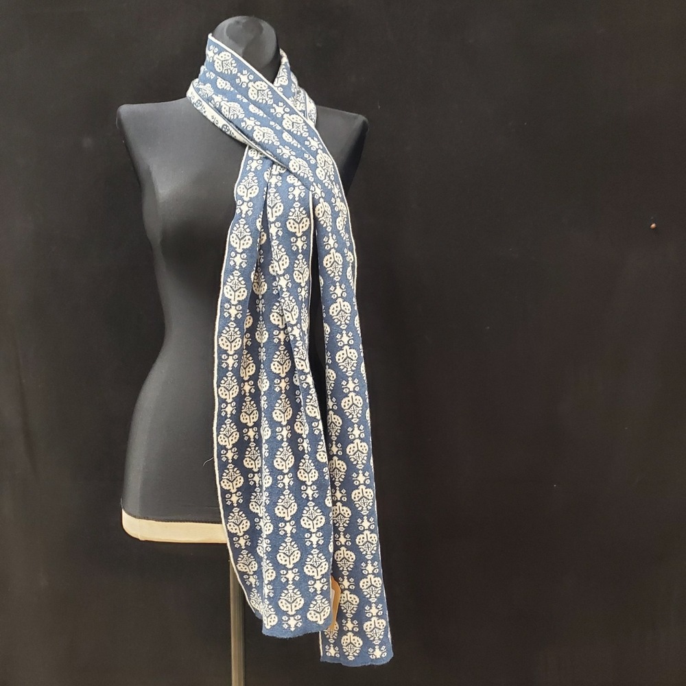 Avoca Womens Printed Scarf One Size Ireland Cotton Bohemian Oversized Reverse